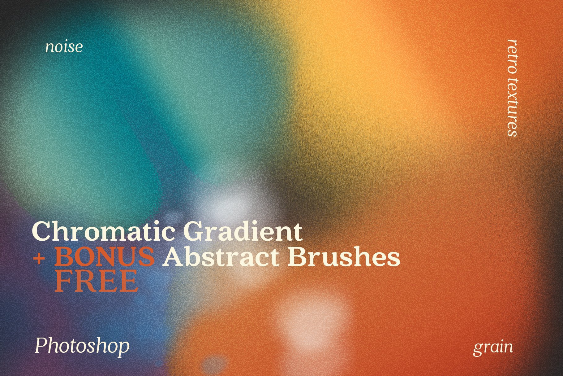 Retro Gradient Colors PS +Free Brushcover image.