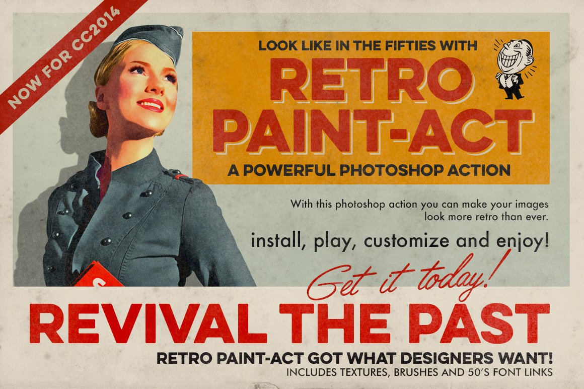 retro paint act photoshop action preview 00 862