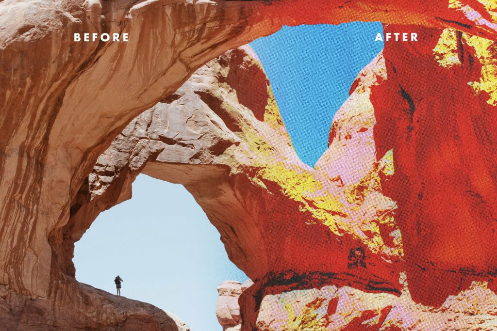 Retro Postcard Effect MasterBundles