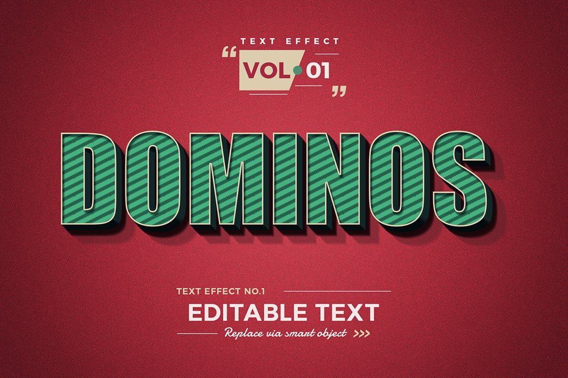 retro text effects photoshop layer style 378