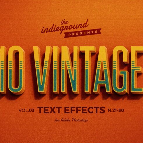 Retro Text Effects Vol.3cover image.