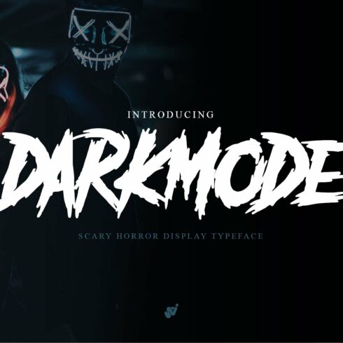 Darkmode – Horror Gothic Typeface cover image.