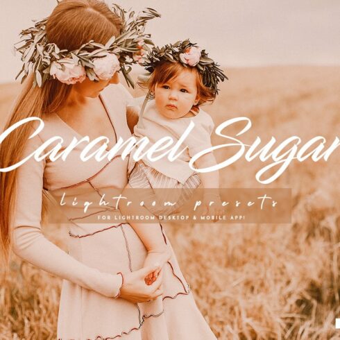 Caramel Sugar Lightroom Presets Packcover image.