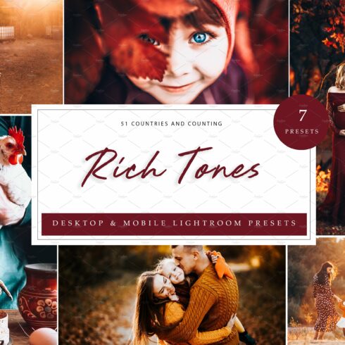 7 x Lightroom Presets, Rich Tonescover image.