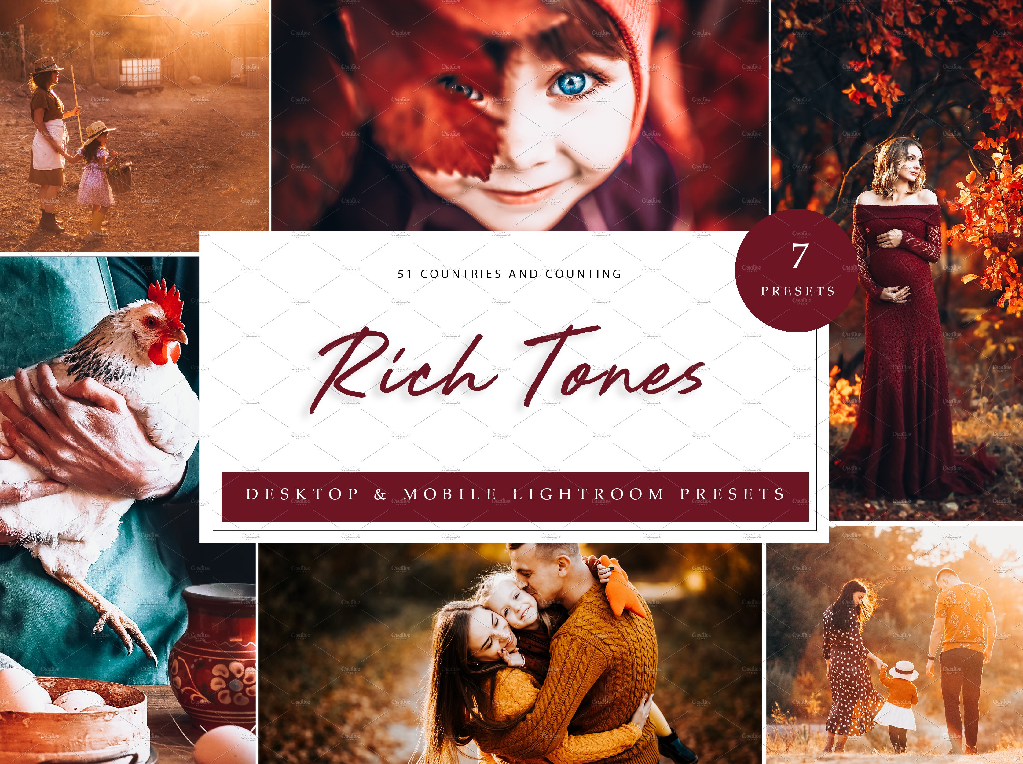 7 x Lightroom Presets, Rich Tonescover image.