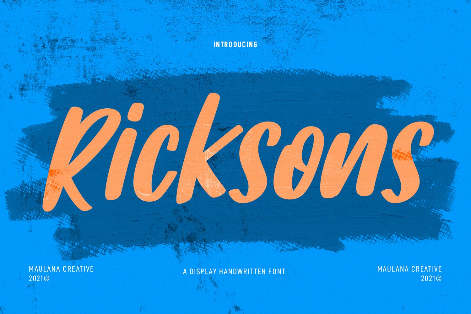 Ricksons Display Handwritten Font cover image.