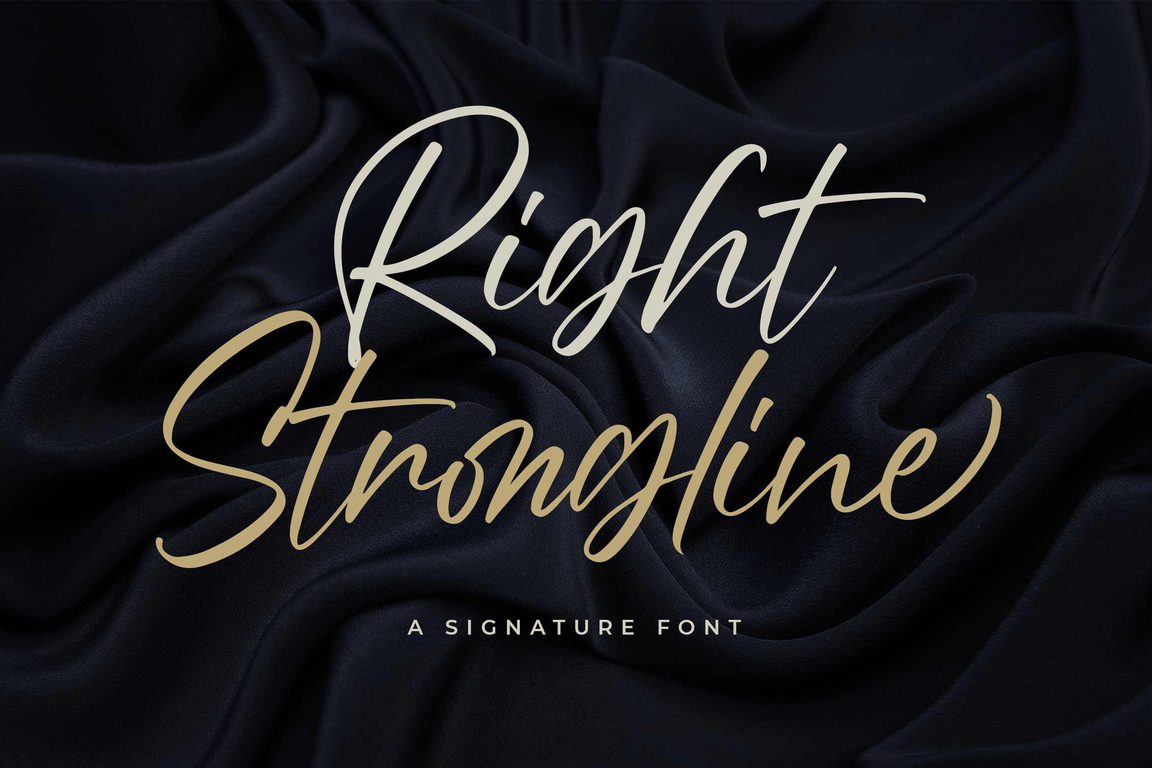 Right Strongline - a Signature Font cover image.