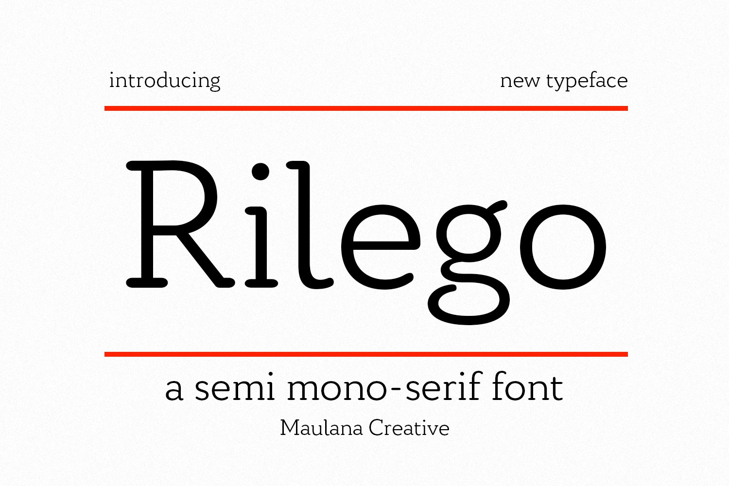 Rilego Serif Font cover image.