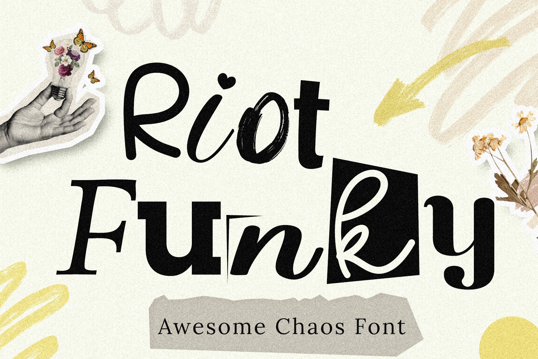 Riot Funky | Mixed Font | Chaos Font cover image.