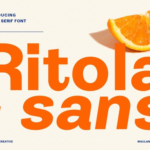 Ritola Sans Display Font cover image.