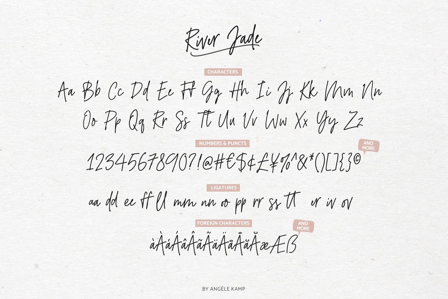 river jade signature font 10a 903