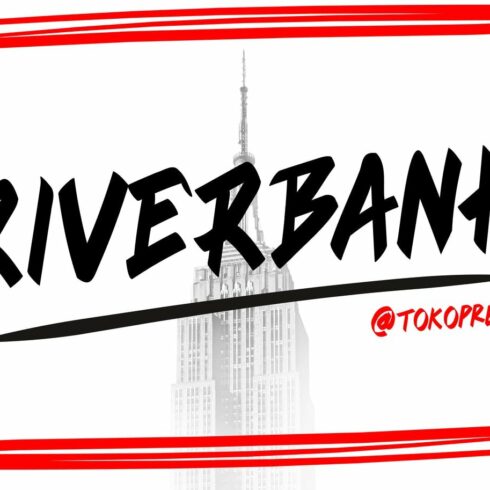 RIVERBANK - Aggressive Graffiti Font cover image.