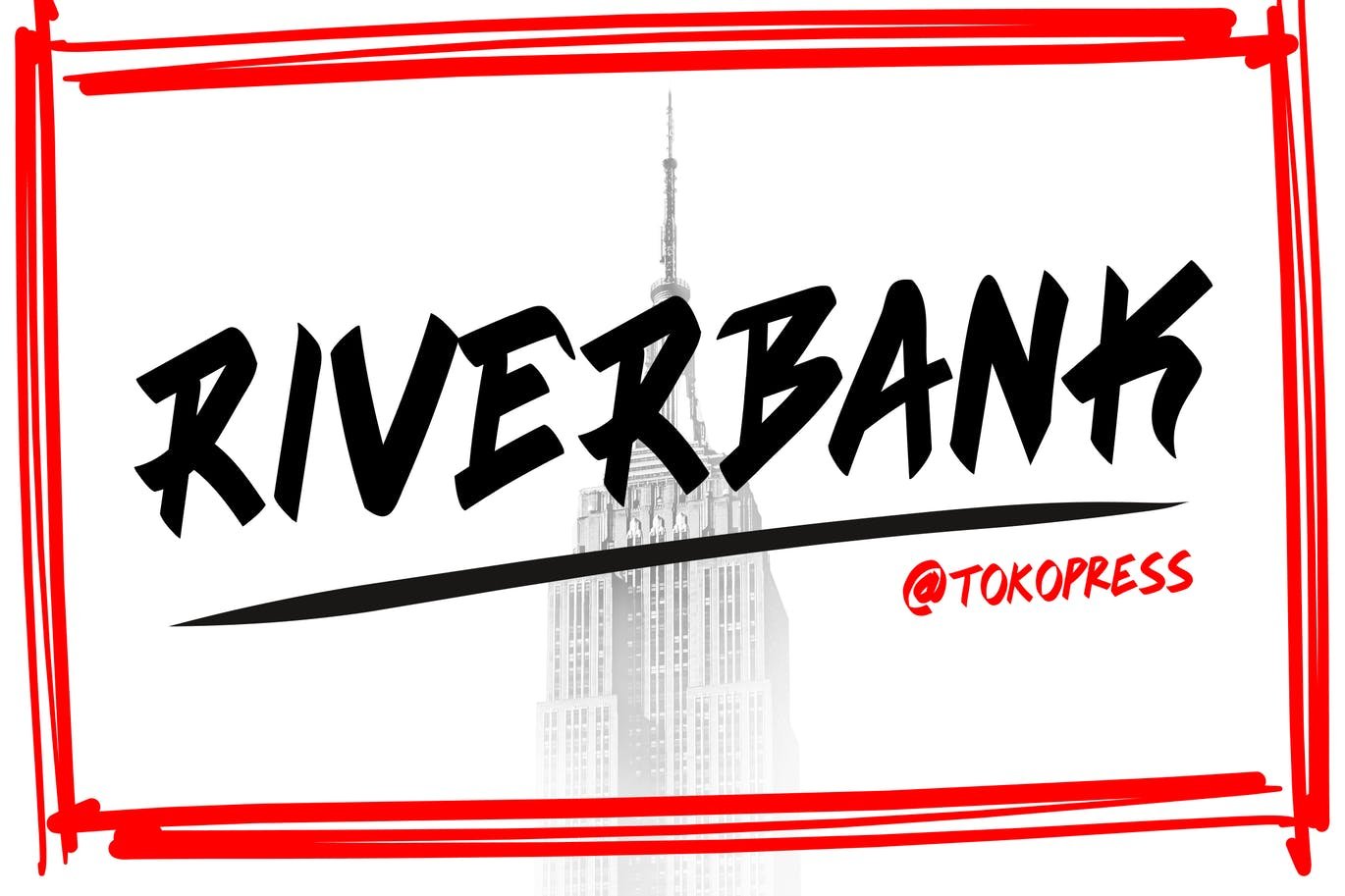 RIVERBANK - Aggressive Graffiti Font cover image.