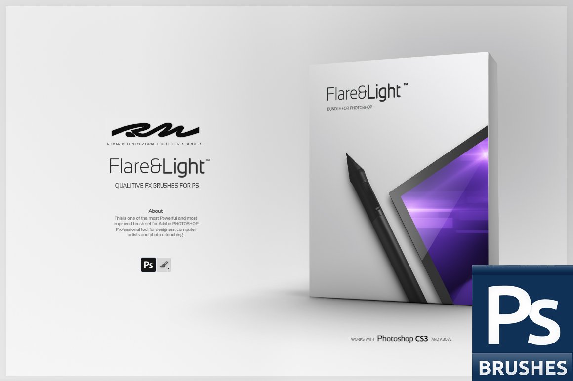 RM Flare & Light (PS brushes)cover image.