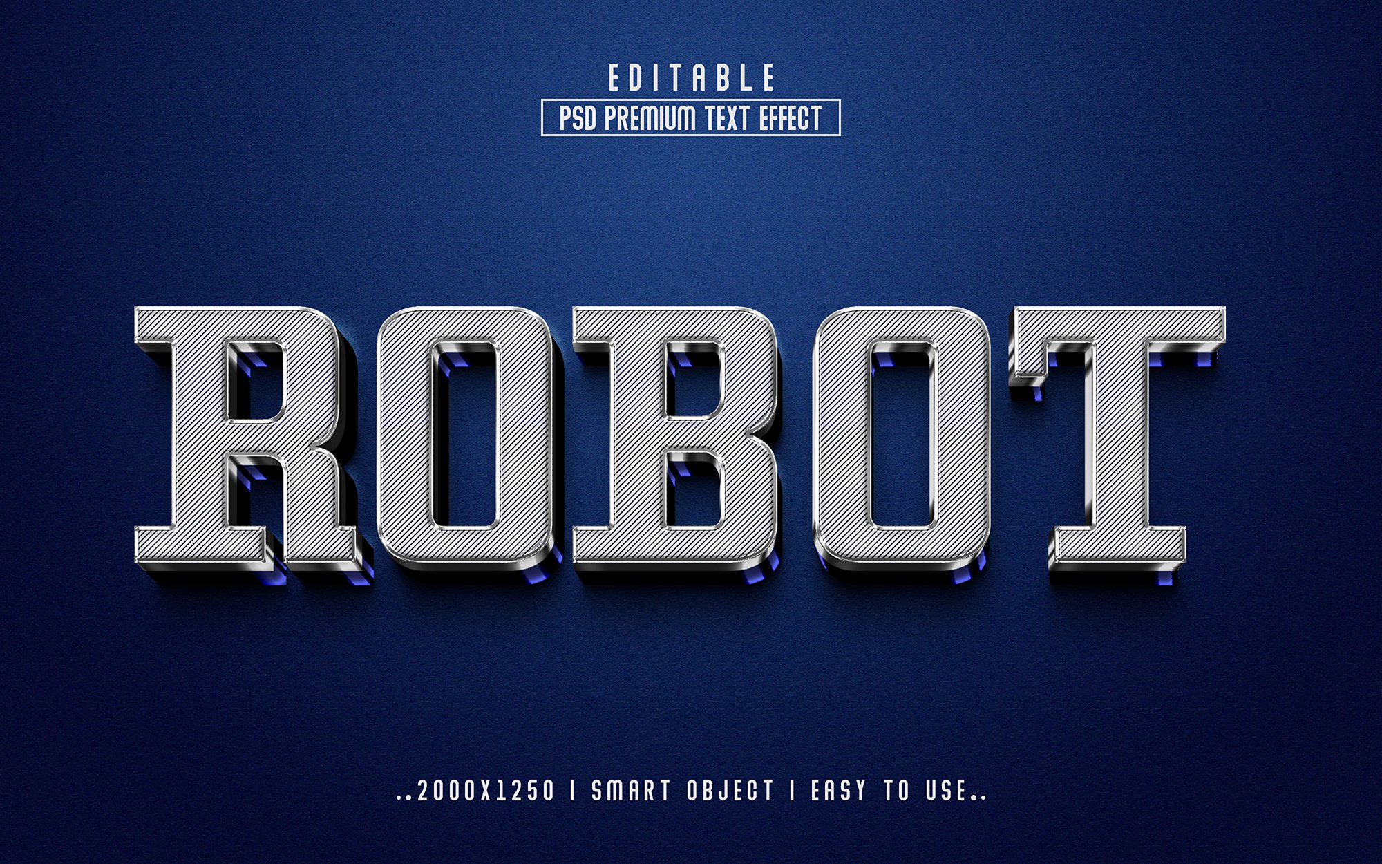 Robot 3D Editable Text Effect stylecover image.