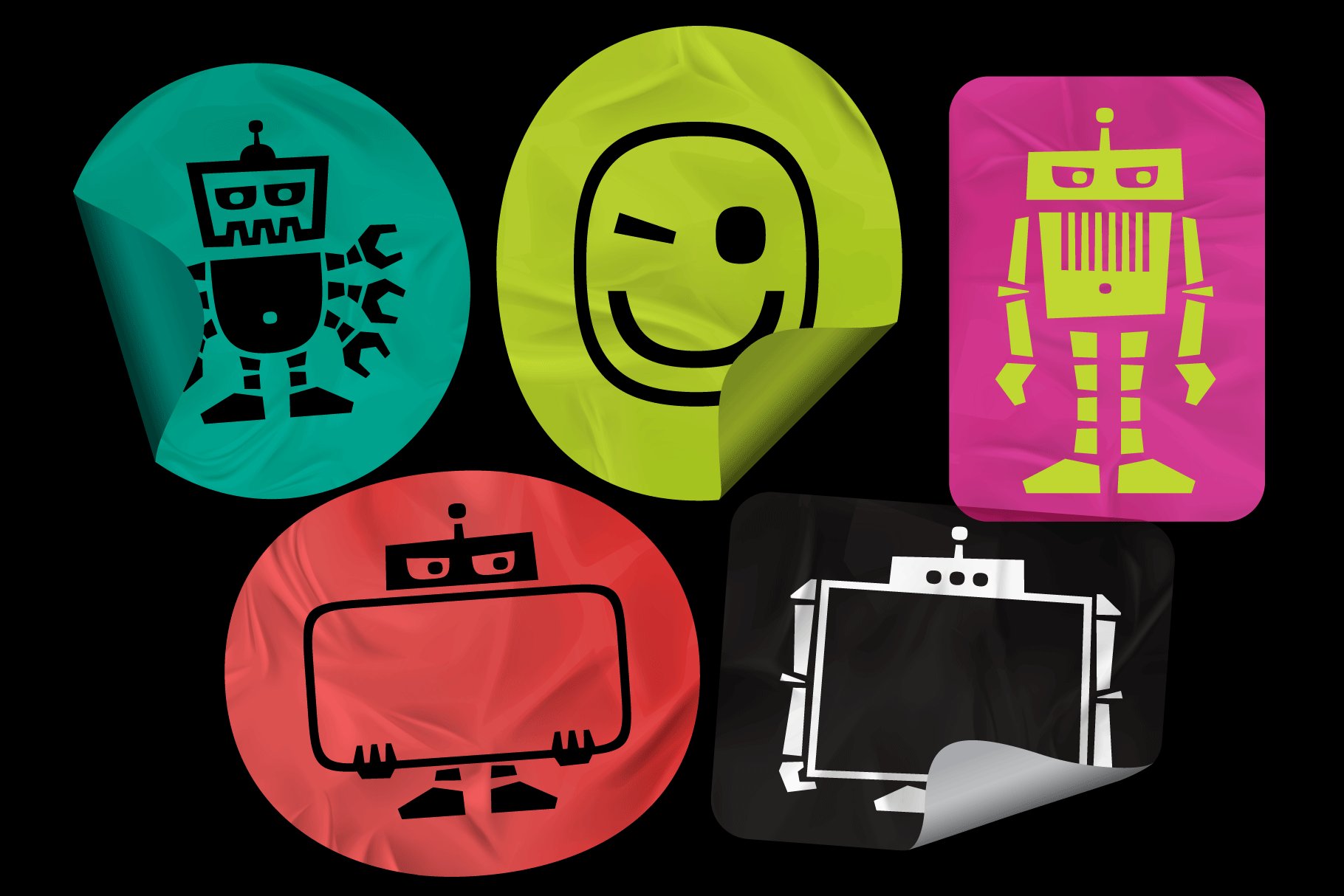 robots stickers 466