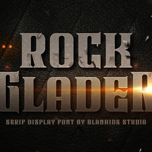 Rock Glader a Serif Display Fontcover image.