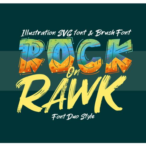ROCK on RAWK | SVG Font Duo cover image.
