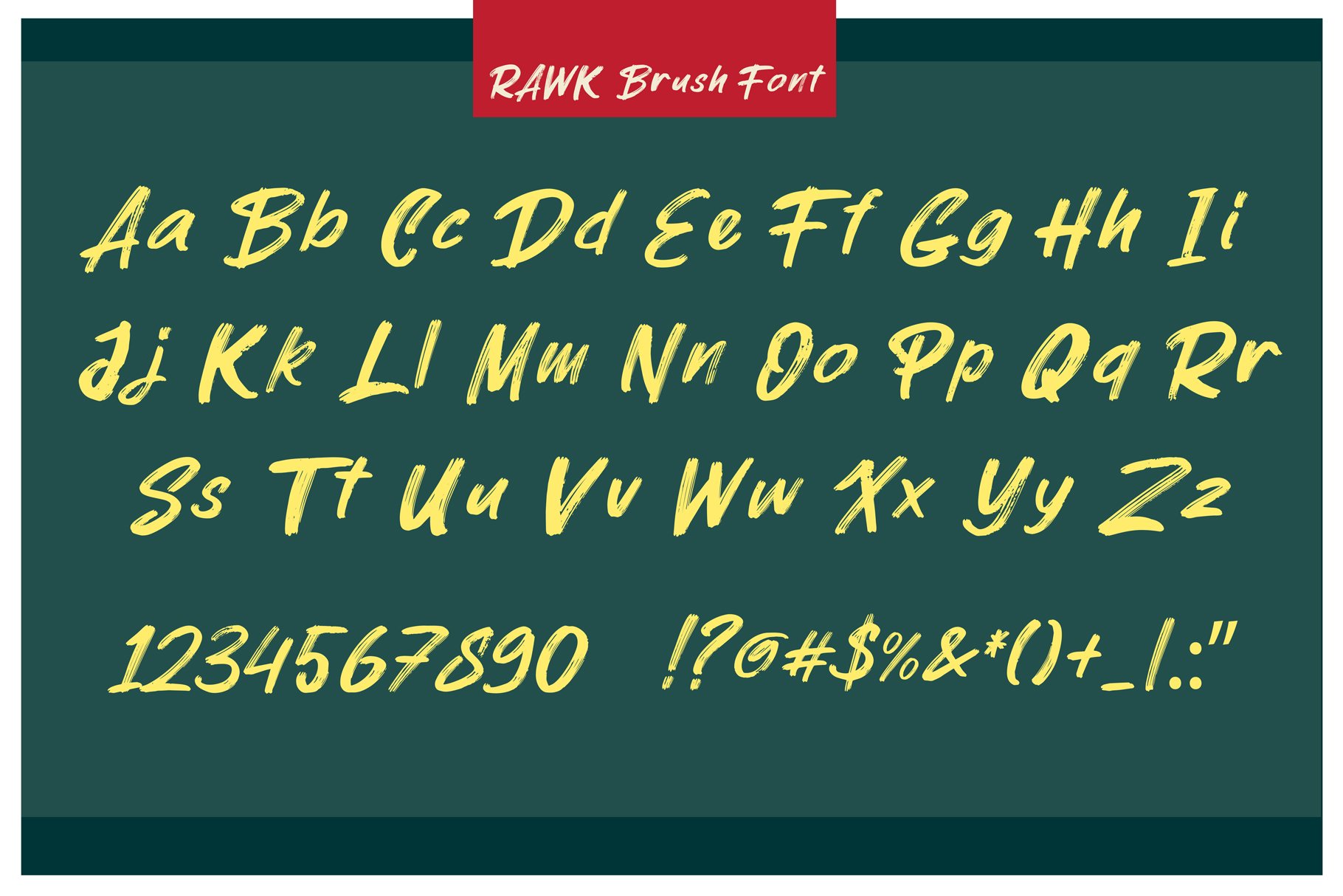 ROCK on RAWK | SVG Font Duo preview image.