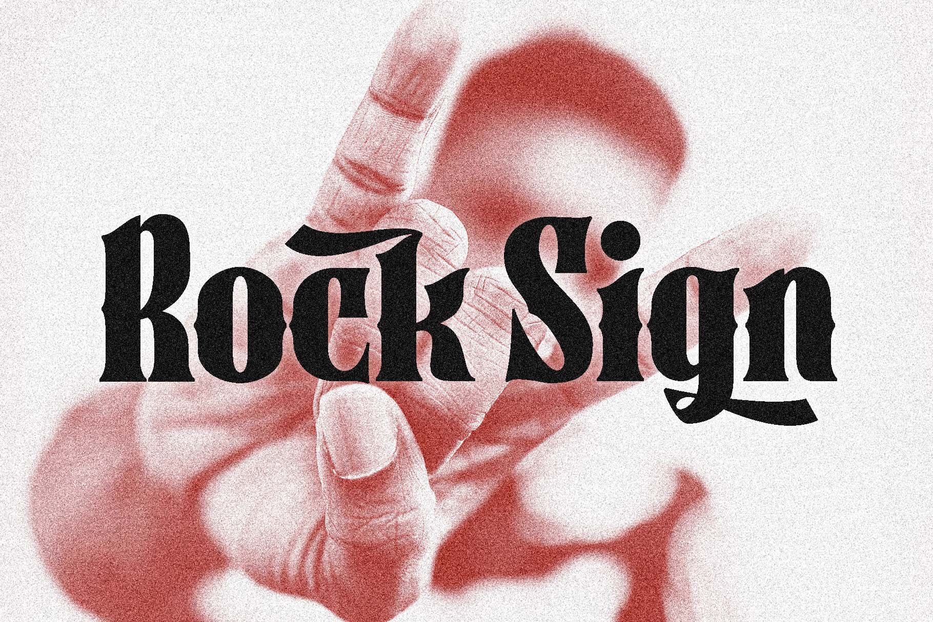 Rock Sign Typefacecover image.