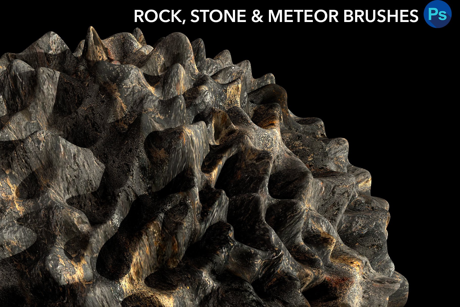 rock stone and meteroid brushes preview 06 526