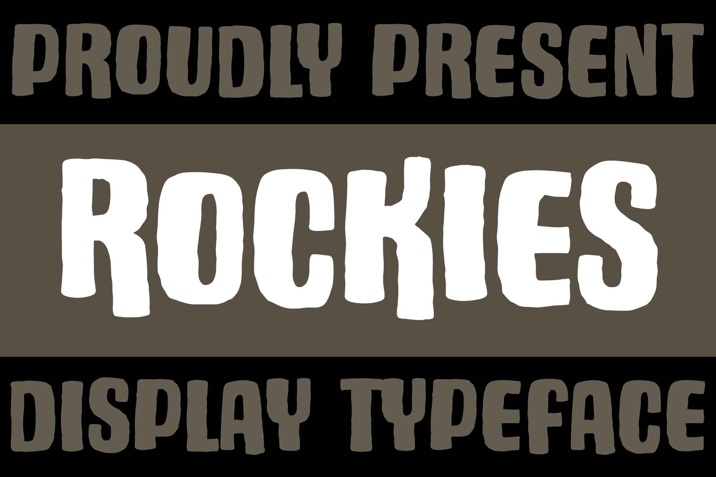 ROCKIES - Rough Display Font cover image.