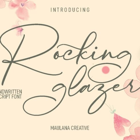 Rocking Glazer Script Font cover image.