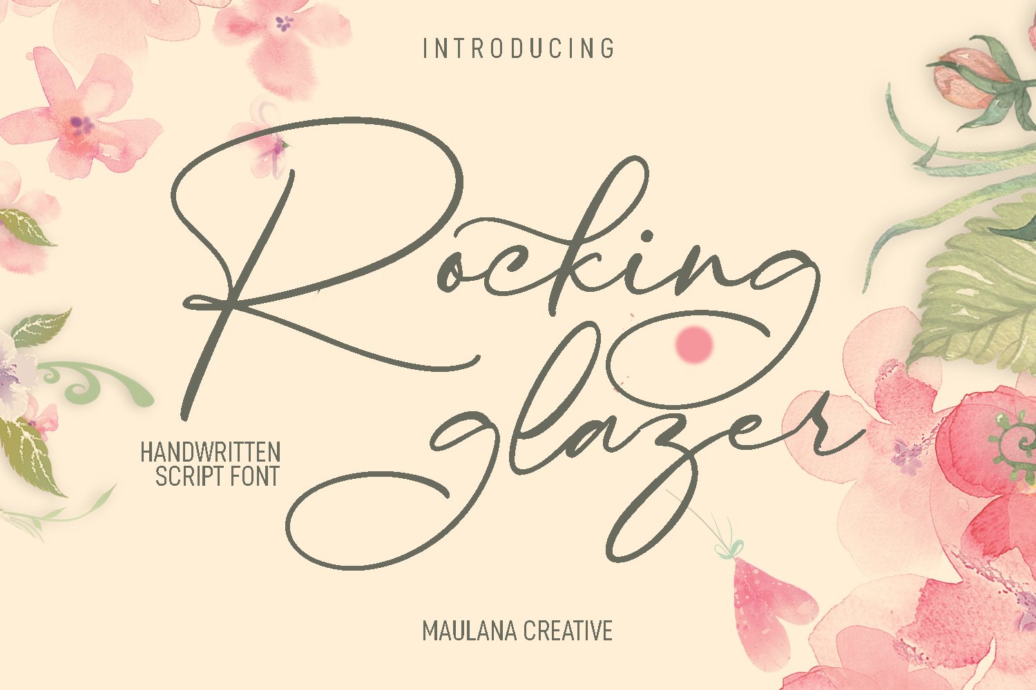 Rocking Glazer Script Font cover image.