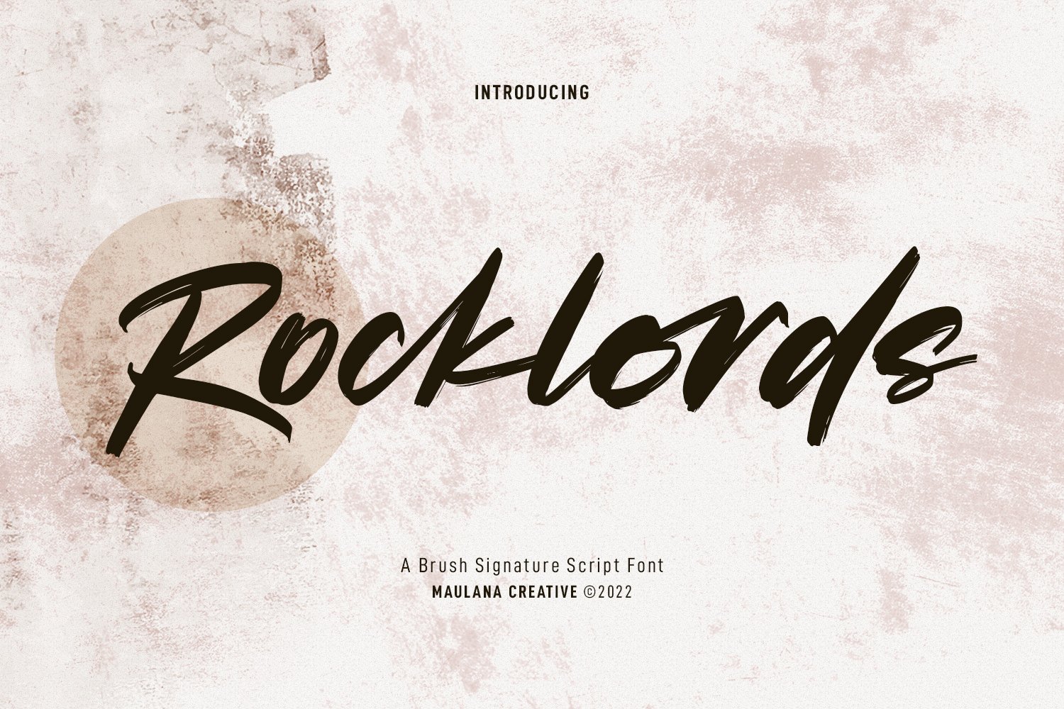 Rocklords Brush Font cover image.