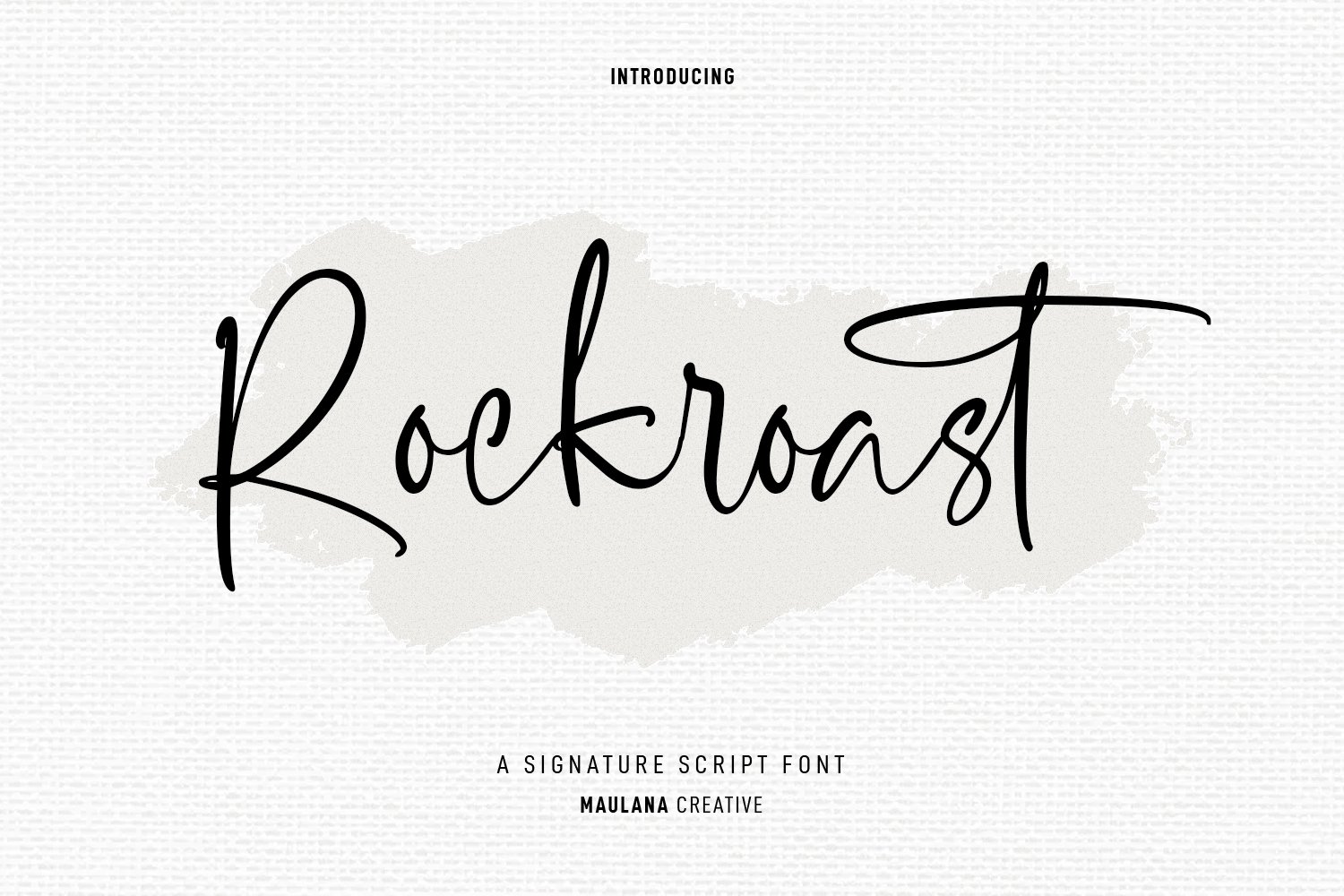 Rockroast Brush Script Font cover image.