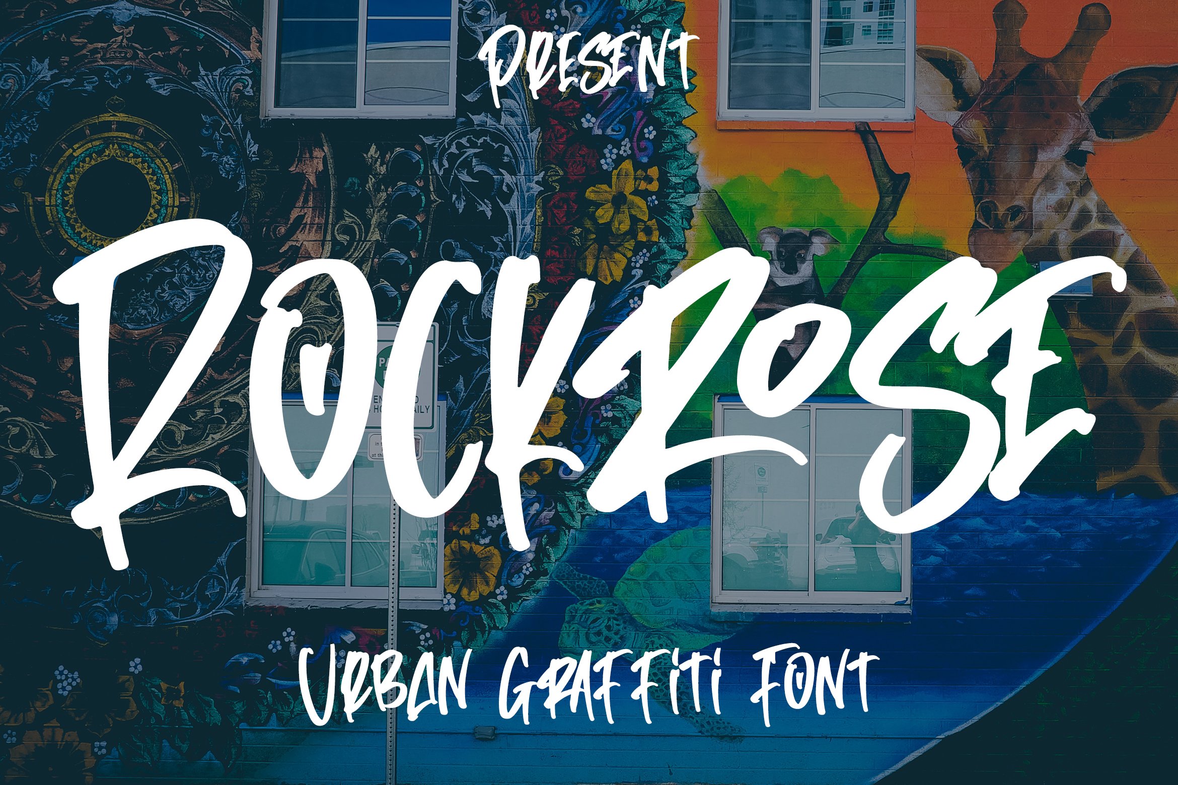 Rockrose - Urban Graffiti Font cover image.