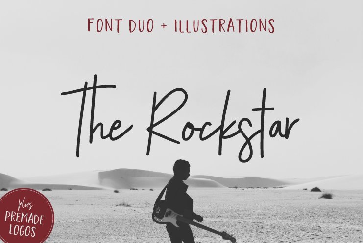 The Rockstar Font Duo (+Extras) cover image.