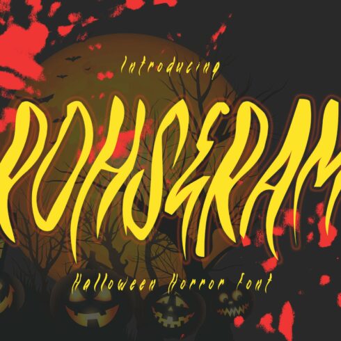 ROHSERAM - Halloween Horror Font cover image.