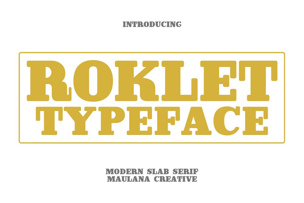 Roklet Typeface cover image.