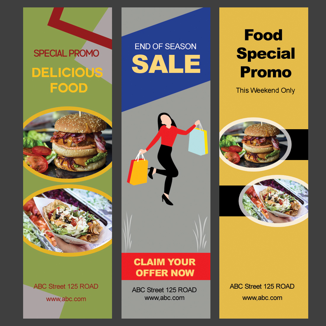 roll-up banner templates perfect for promoting your business preview image.