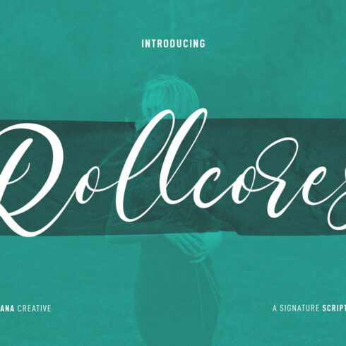 Rollcores Script Font cover image.