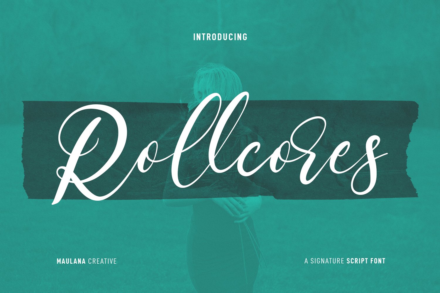 Rollcores Script Font cover image.