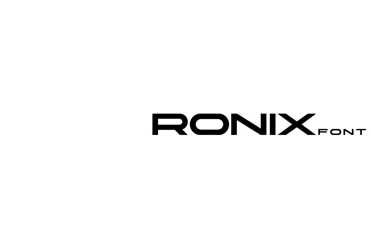 Ronix Font cover image.