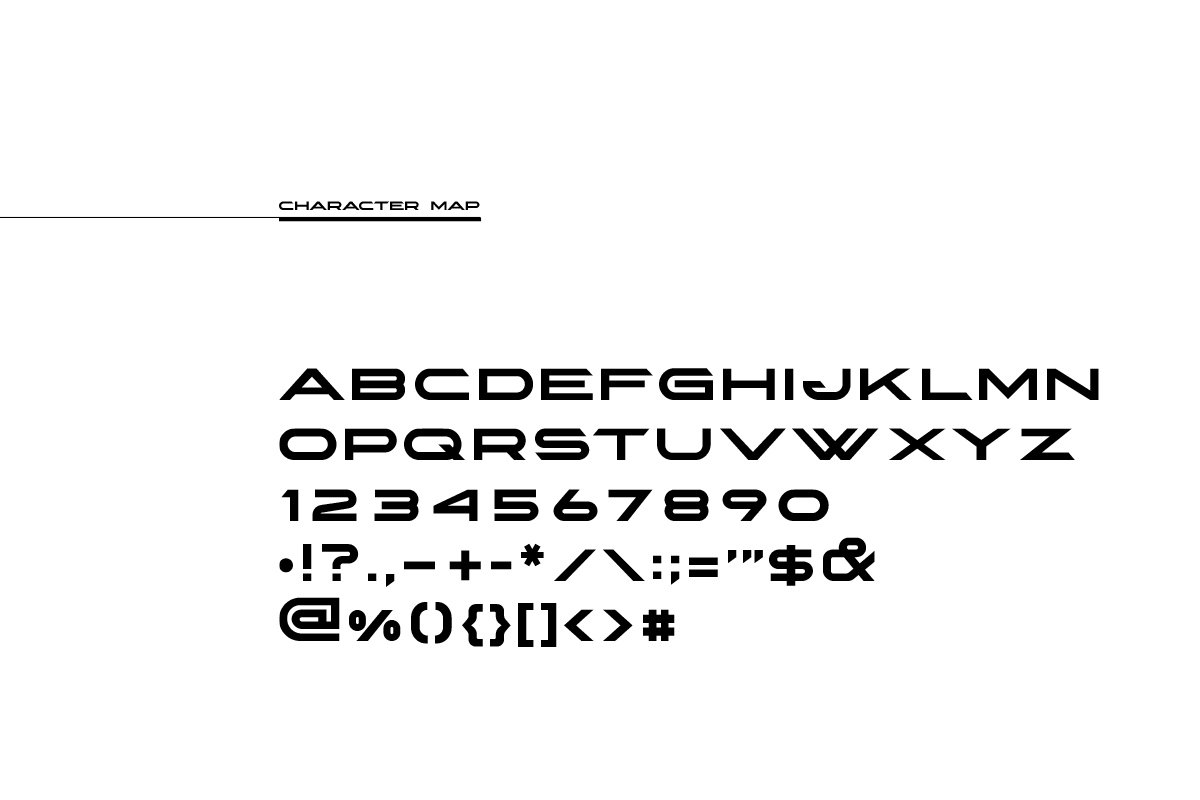 Ronix Font preview image.