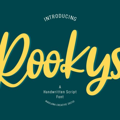 Rookys Handwritten Script Font cover image.