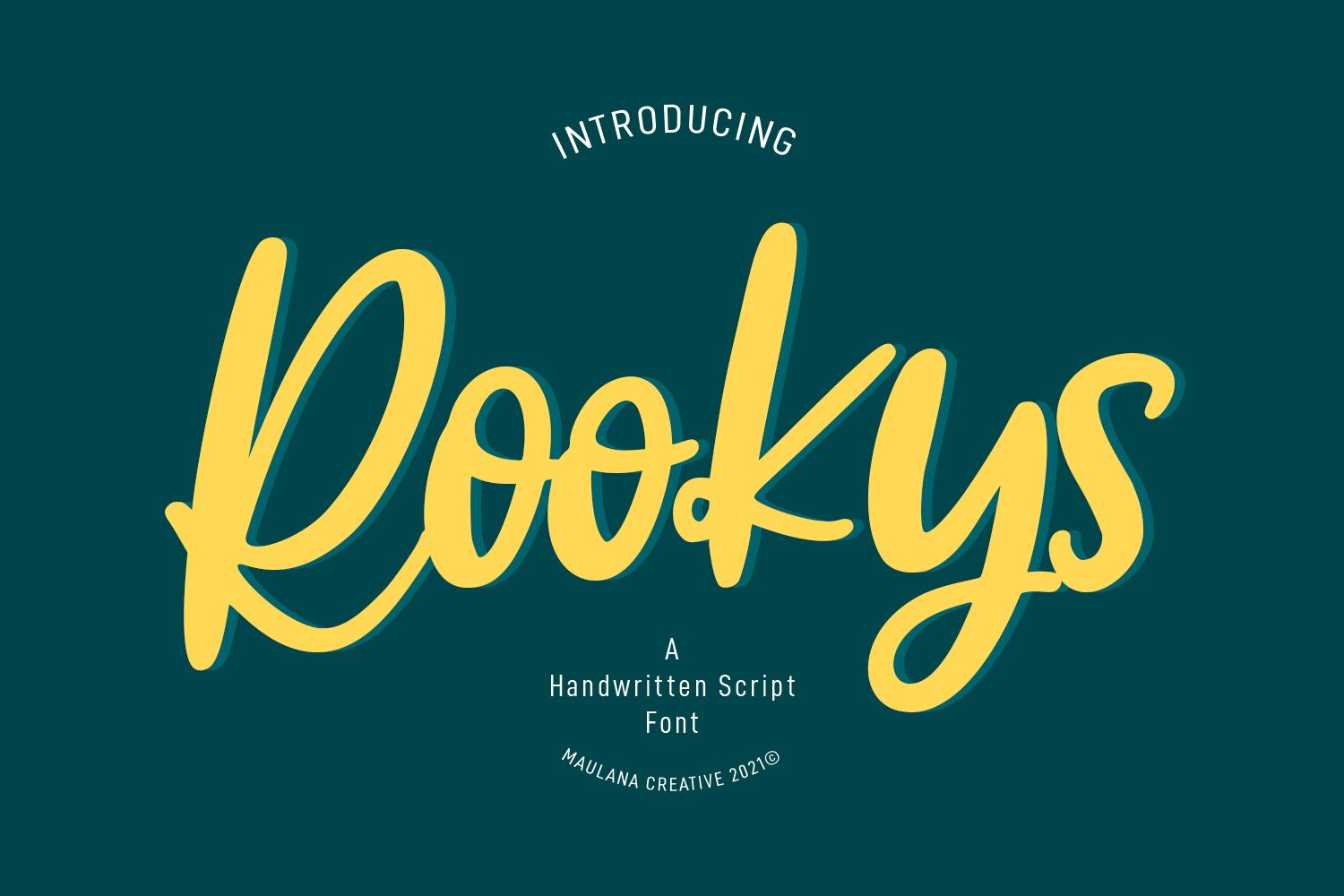 Rookys Handwritten Script Font cover image.