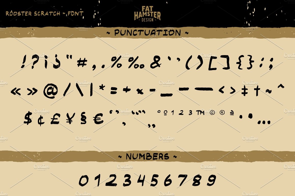 rooster scratch font 03 185