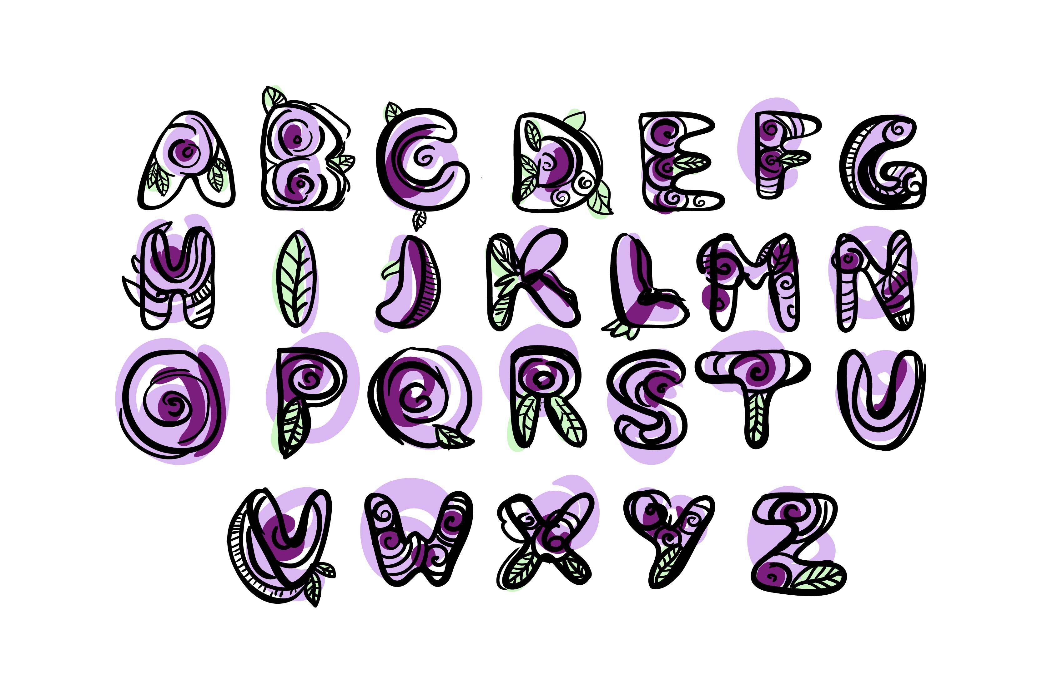 Blossom font preview image.