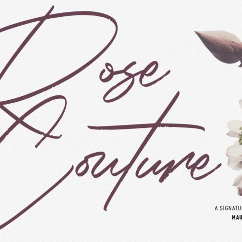 Rose Couture Signature Font cover image.