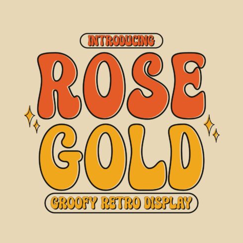 Rose Gold - Groovy Retro cover image.