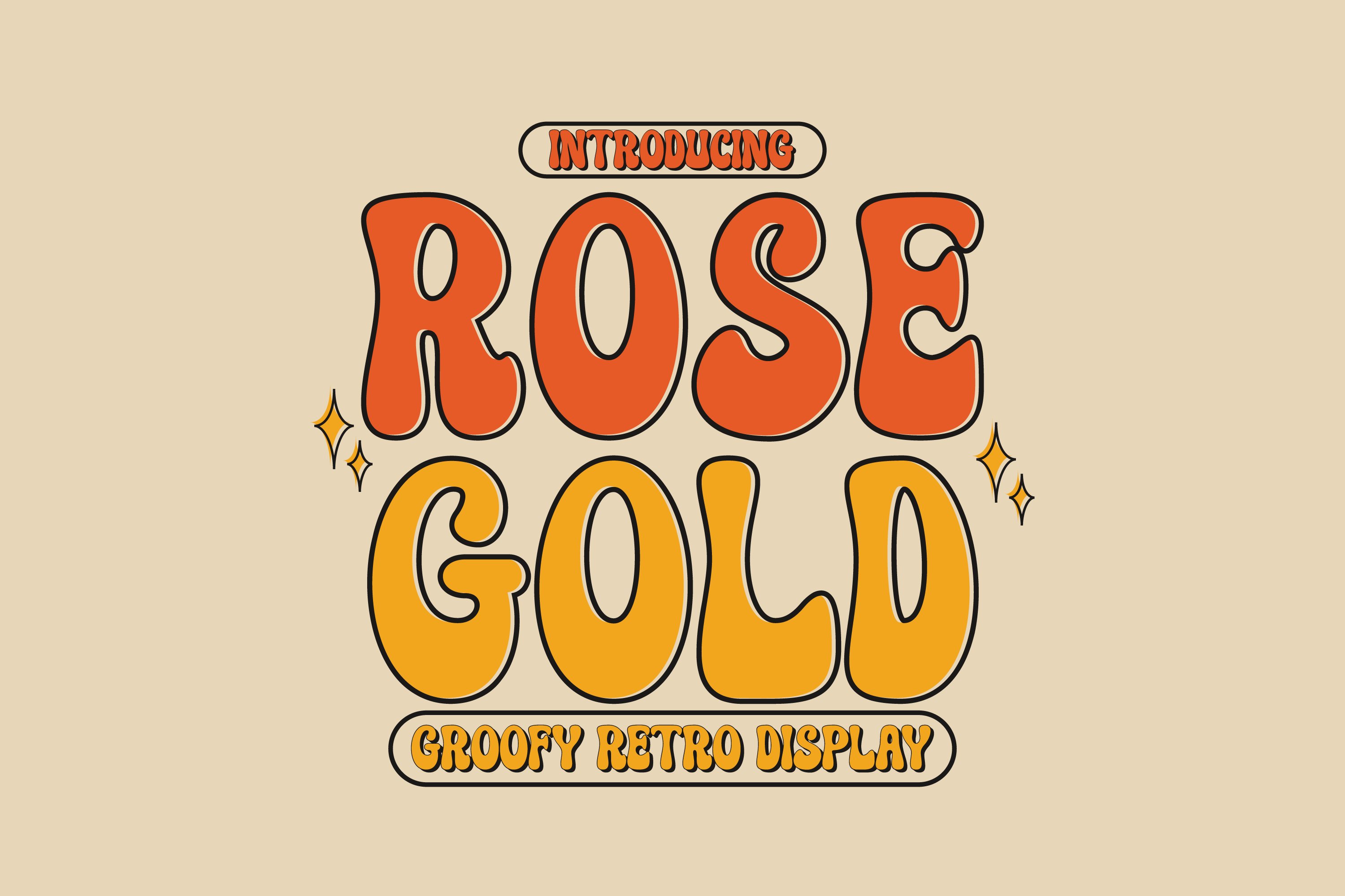 Rose Gold - Groovy Retro cover image.