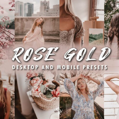 10 Rose Gold Lightroom Presetscover image.