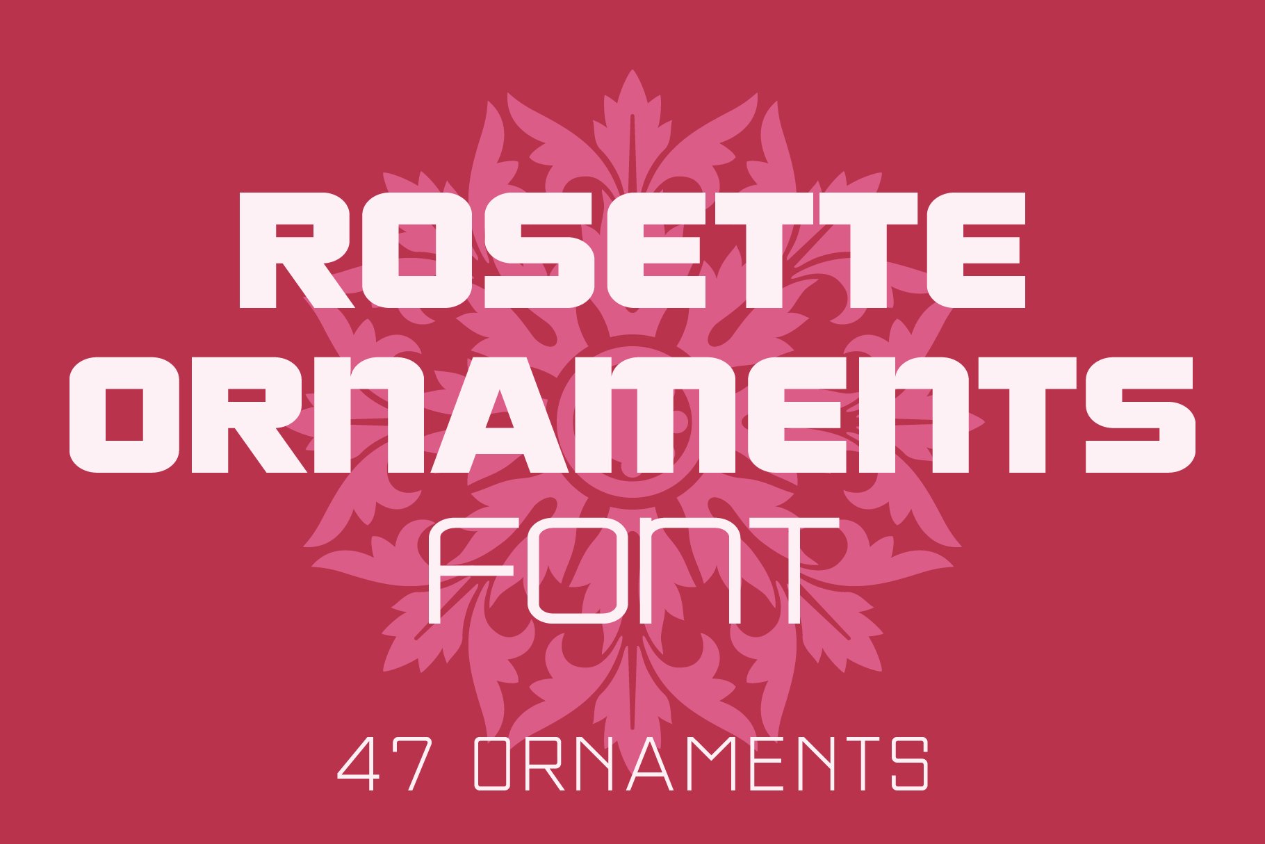 Rosette Ornaments Font cover image.