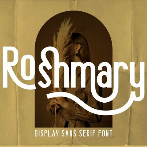 Roshmary - Display Sans Serif Font cover image.