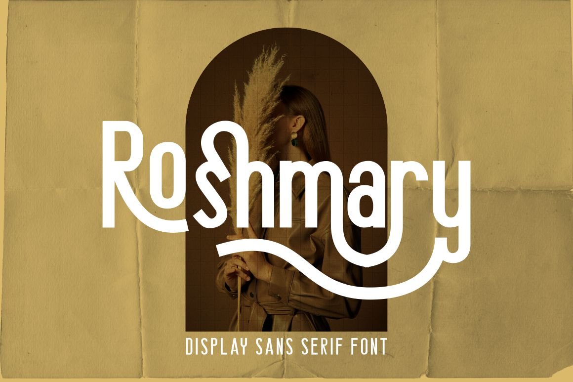 Roshmary - Display Sans Serif Font cover image.